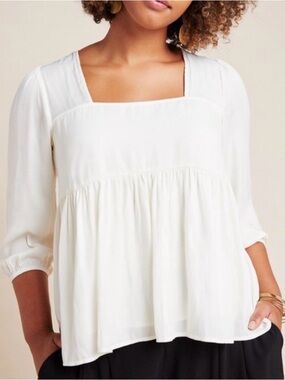 dolan east coast Anthropologie left coast collection Cherie babydoll blouse